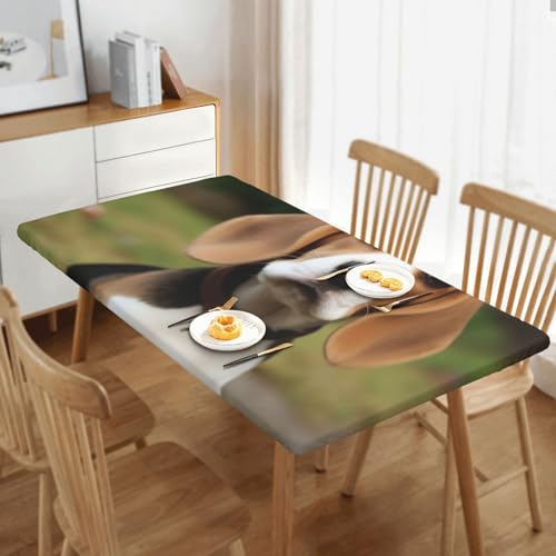 Nappe de table imperméable anti-tache et ajustée pour décoration de buffet - 8