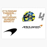 Lando Norris Pack Sticker Decal Car Window Water Bottle 5"