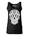 Sugar Skull Black & White Women's Tank Top Day of Dead Tank Tops X-Large Black 17037
