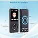 MP3 Player with Bluetooth 5.2 HiFi Sound, with Built-in Speaker/FM Radio/Voice Recorder/E-Book, Lossless Sound Multifunctional Mini Design Ideal for Sport Running (Earphones Included)