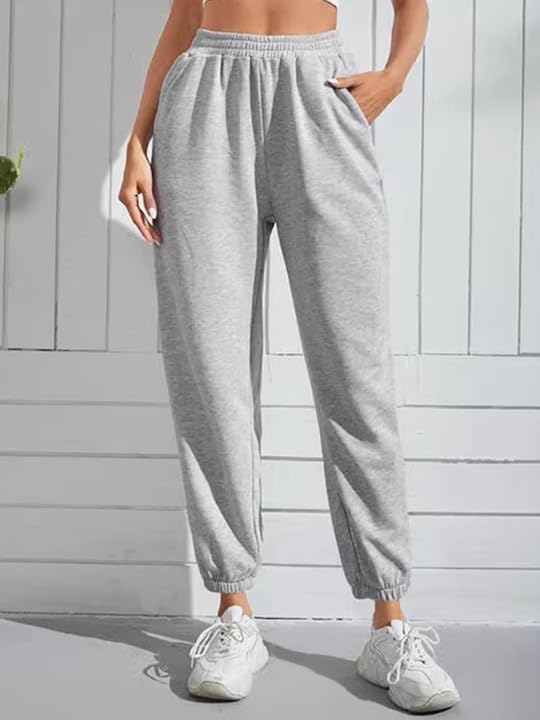 Image of Jogger for Women Solid Cotton French Terry Jogger Design Trendy new fashionabal Style Trackpant Lower Cargo Trouser