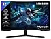 Samsung 32" (80cm) Odyssey G5 2K Curved Gaming Monitor|QHD 2560 X 1440|1000R Curved|165Hz|1ms(MPRT)|300nits|Ports-HDMI,DP,Headphone|DP Cable|HDR10|FreeSync|LS32CG550EWXXL|Black