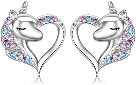 LUHE Owl/Dragonfly/Bee Stud Earrings Sterling Silver Cute Animal ...