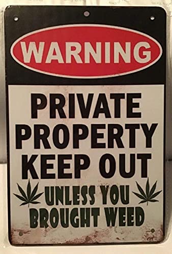 Atsbh Metalen Tin Borden Vintage Man Grot Wiet Pot Grappig Thuis Vrolijk Retro Waarschuwen Nieuwigheid Bar Salon Restaurant Slaapkamer Cafe Store Club Garage Posters Plaque Muurdecoratie 8x12 Inch.