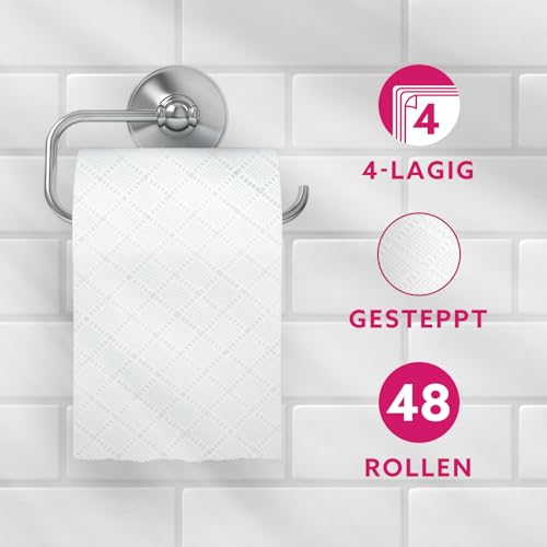Toilettenpapier 4-lagig von Amazon, 48 Rollen, FSC-zertifiziert