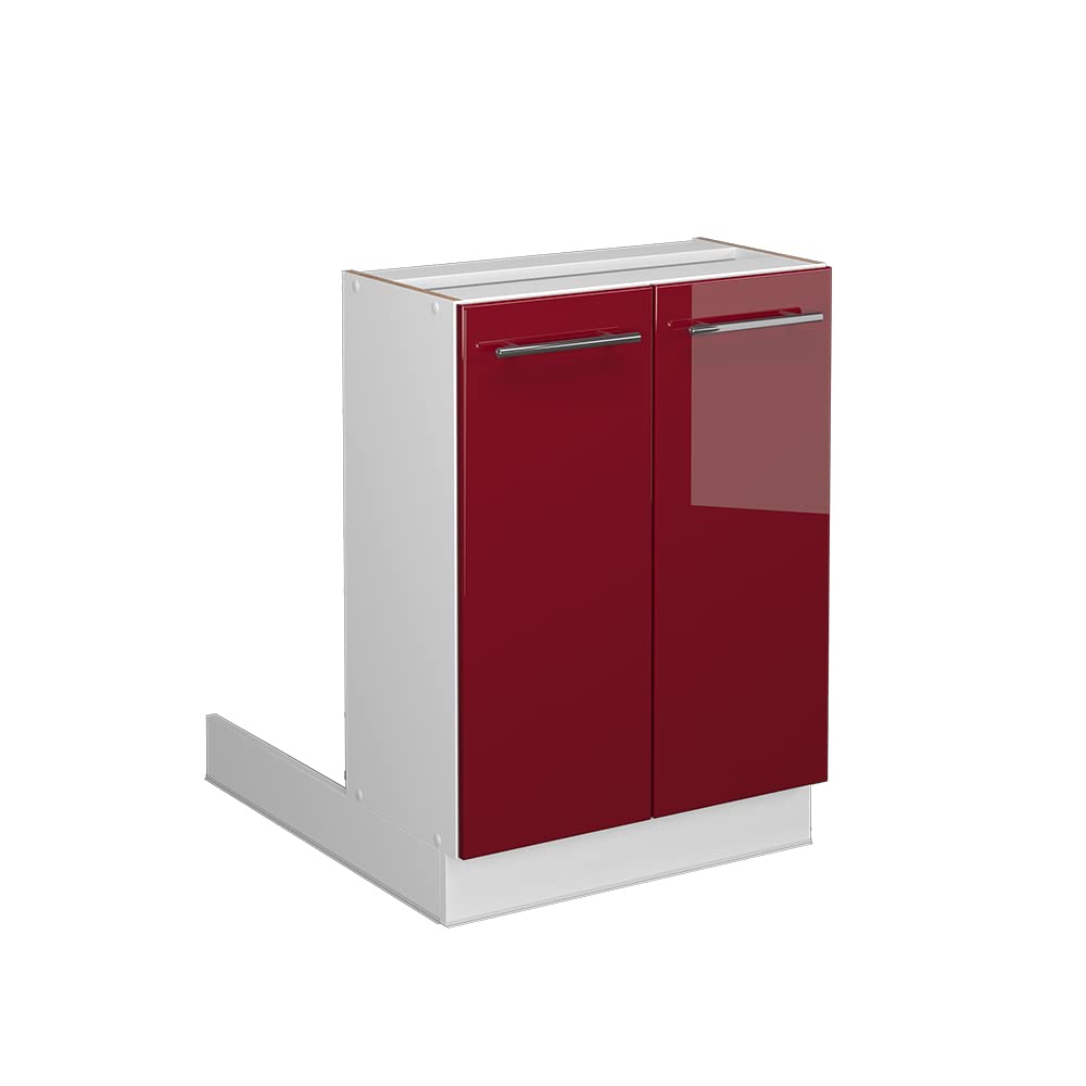 Vicco Kitchen island Fame-Line, Bordeaux High Gloss, 60 cm
