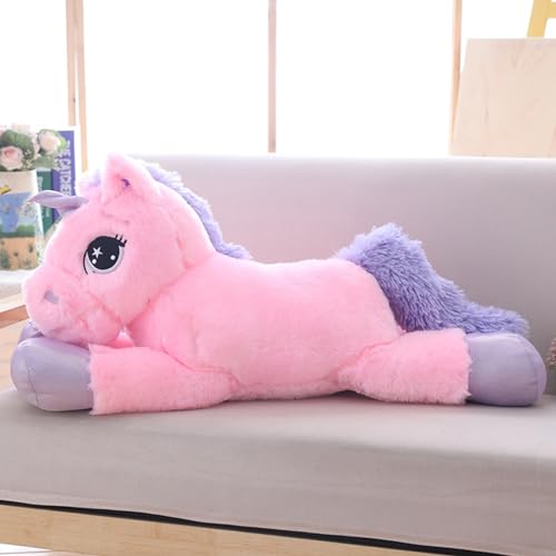 Sofipal Big Unicorn Plush Pillow - Giant Unicorn Stuffed Animal Toy for Birthday, Valentine's, Bedroom (Pink, 31')