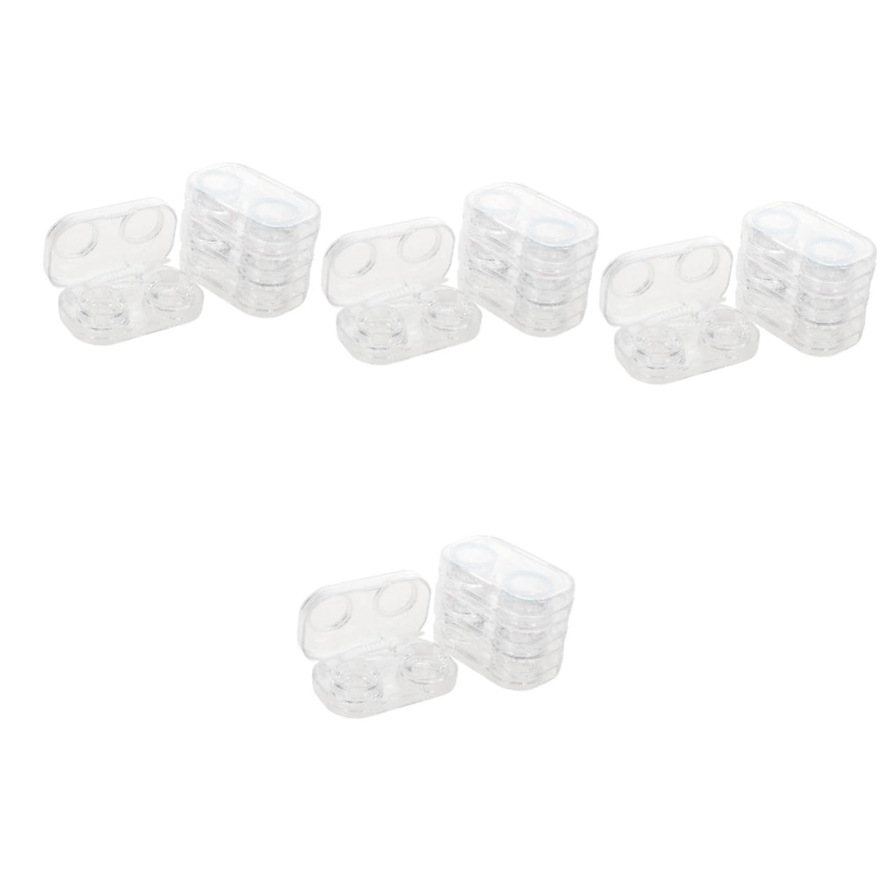 BESTYASH 4 set Custodia Per Lenti A Contatto Custodia Per Occhiali Custodia Per Lenti Custodia Trasparente Organizer Per La Delle Lenti 4 pezzi * 4