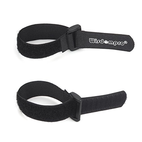 20 Pack 0.8 X 8 Inches Hook And Loop Reusable Fastening Cable Tie Down Straps By Wisdompro - Reusable, Durable Functional Ties To Keep Your Home, Office, Workspace From Tangled Messes Of Cords #TOP1