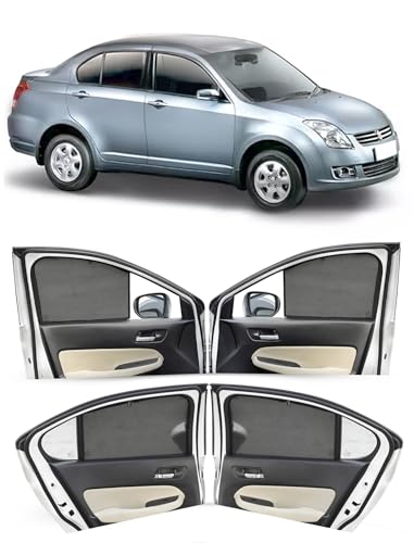 Image of Autofact Car Sunshades for Maruti Swift Dzire (2005 to 2011), UV Protection, Useful Car Accessories, Custom fit Sun Shades for Side Windows, Set of 4