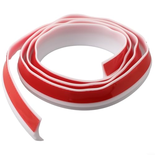 Jonikuper Tira impermeable, hecha de material de silicona flexible, tira de sellado para bandeja de ducha, tira impermeable para fregadero, tina, encimera, baño, cocina, suelo (blanco, 150 cm)