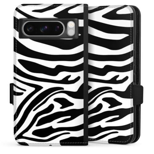 Etui magnetique Google Pixel 8 Pro motif zebre pour une protection integrale anti rayures