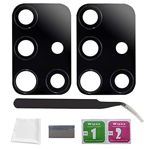 Eonpam 2 Packs Lentille Caméra pour Samsung Galaxy A71 Original Vitre Appareil Photo Objectif Arrière avec Kit de Réparation