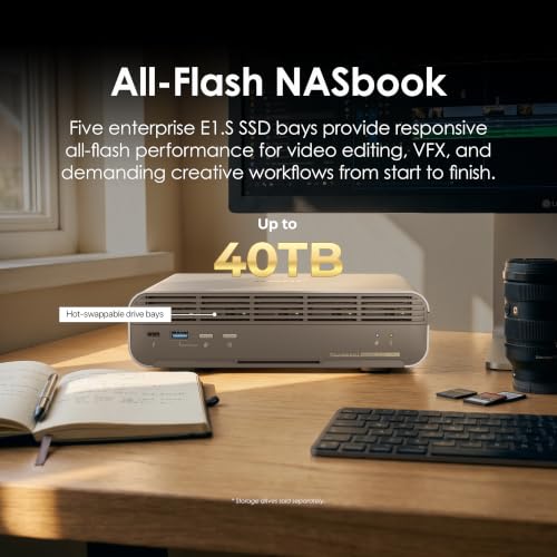 Image of QNAP TBS-h574TX-i5U-16G 5-Bay Portable Thunderbolt 4 All-Flash NASbook