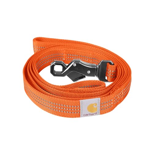 Carhartt Dual Handle Nylon Dog Leash, Large, Hunter Orange