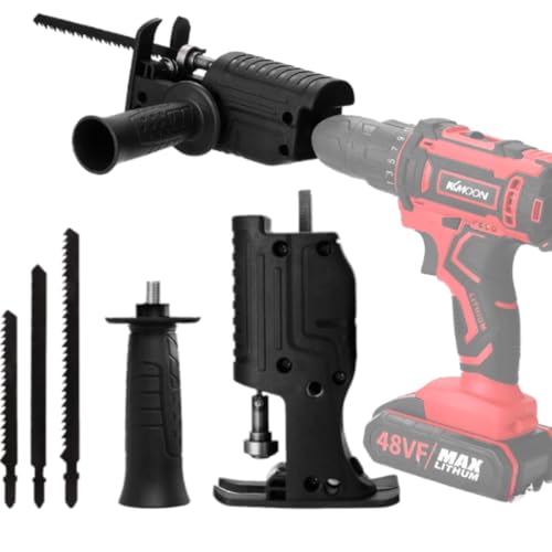 Adaptador Para Transformar Furadeira Em Serra Tico-tico Com 3 Lâminas