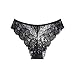 Women's Sexy Lace Panties Low Waist Sheer Mesh See Through Briefs 2026 Valentine Gift Fashion Cheeky Underwear(Black,X-Large)
