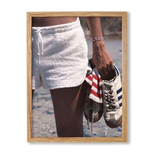 Wooden Framed Canvas Wall Art Trendy Fashion Print 70s Old
