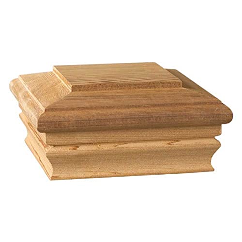 Newport Classic Cedar Post Cap, 6 Inch x 6 Inch, Treated