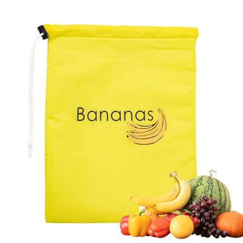 Acunny - Fruit Bag Reusable Food Storage Bag for Bananas and Lettuce Extends Shelf Life, Keeps Banana Canned Bags Fruit Storage Bags Reusable Fruit