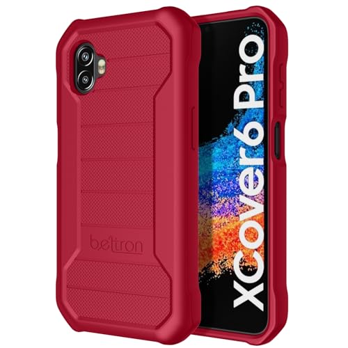 Image of BELTRON Galaxy XCover6 Pro Heavy Duty Case, Industrial Strength Armor Case with Reinforced Technology for Samsung Galaxy XCover 6 Pro 2022 SM-G736 (AT&T FirstNet Verizon) - Red