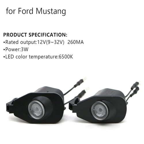 Luz LED para espejo lateral Mustang 2013-2024 miniatura 5