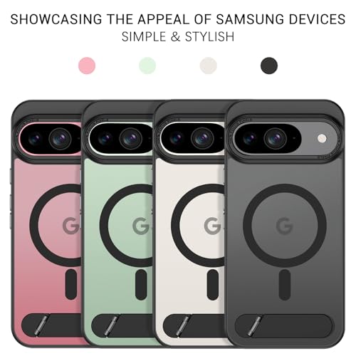 Coque Google Pixel 9 Pro antichoc mate MagSafe avec support invisible GaoBao - 7