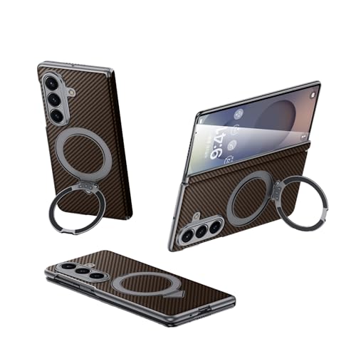 Étui Samsung Galaxy Z Fold 7 marron : la coque idéale du bureau aux voyages