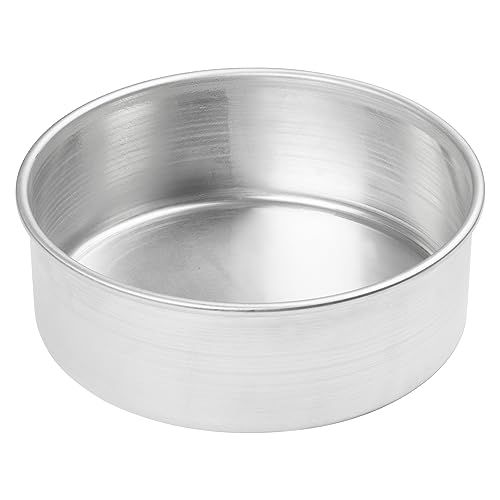 Winco Heavy-Duty Round Aluminum Layer Cake Pan, 8' x 3'