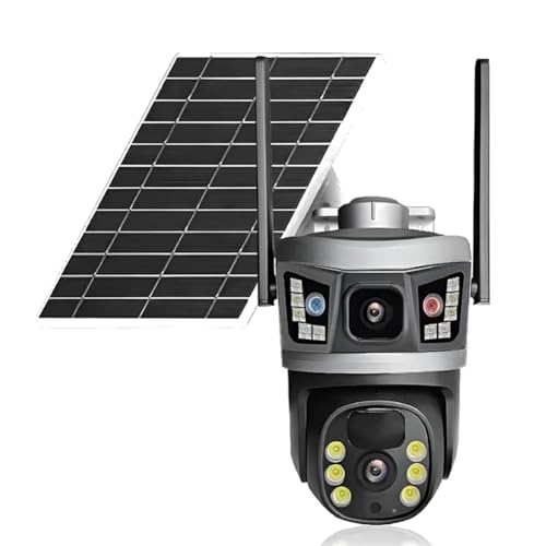 Caméra dôme IP 4G solaire 6MP pour éviter les cambriolages dans les zones isolées sans réseau
