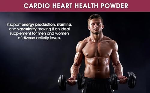 Cardio 911® Nitric Oxide Heart & Circulation Support - 5000mg L-Arginine & 1000mg L-Citrulline - Cherry, 30 Servings Powder, 375 Grams - CoQ10 Beet Root - High Potency Cardiovascular Formula