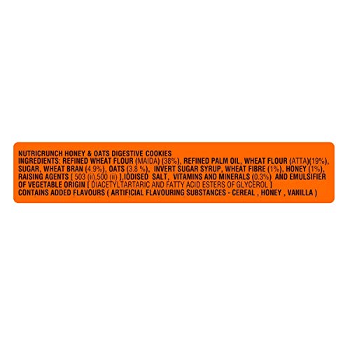 Image of Parle Nutricrunch Honey&Oats Digestive Cookies, 600 Grams