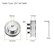 sourcing map 2Stk 2GT Umlenkrolle 48 Zähne 5mm Bohrung 32mm Durchm. Aluminum Zahnriemen mit 2mm Sechskant Schlüssel für 6mm Breite Gürtel 3D Drucker CNC Maschine Zubehör Silberton