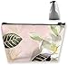 Produktbild White Flower Multilayer Makeup Bag Large Toiletry Bag Travel Makeup Bags with Zippered