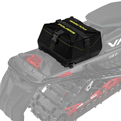 Polaris Snowmobile Lock & Ride Flex Adventure Tunnel Gear Bag, Tall, Neon, for Specific INDY, Switchback, RMK, Voyageur Models, Easy Install, Waterproof Luggage Carrier for Storage - 2890625