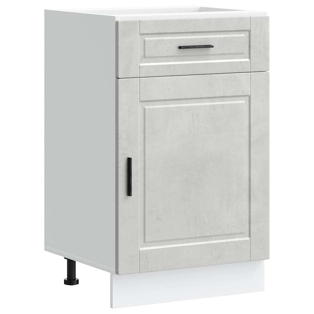 vidaXL Kitchen Base Cabinet Porto Concrete Grey Engineered Wood