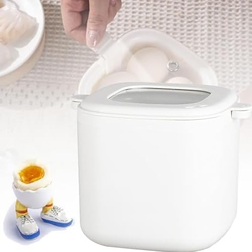 Mini Egg Cooker, 300W Electric Egg Boiler for Steaming Eggs, Fully Automatic Smart Egg Cooking Machine