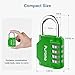 Puroma 2 Pack Combination Lock for Locker 4 Digit Outdoor Waterproof Padlock for School, Gym, Sports, Fence, Toolbox, Gate, Case, Outdoor, Hasp Storage, Cabinets (Green)