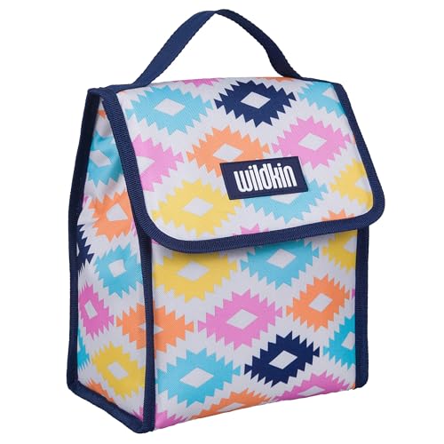 Image of Wildkin Kids Insulated Lunch Bag - Reusable, Ideal for Hot /Cold Snacks, School & Travel - Aztec
