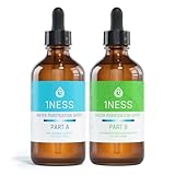 1ness Chlorine Dioxide Kit | 2 Part Liquid 8oz Set | Hydrochloric Acid 4% (HCl) : Sodium Solution 28%