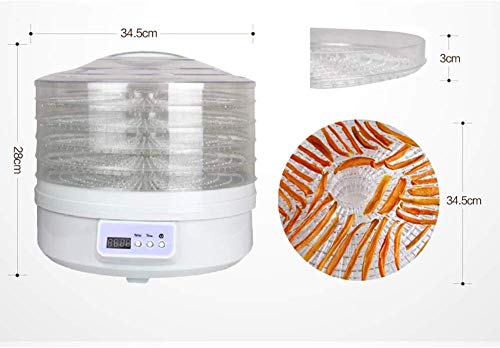 H.yina Fruit and Vegetable Dehydrator Dry Fruit Machine Food Dryer Food Processor Wisdom, Liquid Crystal Display, Timed… – Bild 3