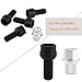 Qiilu Wheel Lug Nut Bolt, 4+1 Wheel Bolts & Lock Lug Nut Set with Key, for MK4 B5 1998-2005 8D0601139F