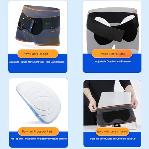 Faja para Hernia Inguinal con 2 Almohadillas Compresión, Talla L miniatura 5