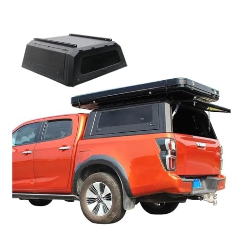 ATATKP Truck Topper Compatible for Chevrolet Chevy Short Bed，Hardtop Aluminum Pickup Canopy with Sliding Window，Lockable No-Drill Install ，All-Weather Overland Ready