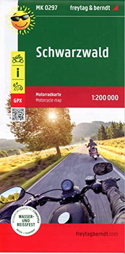 Schwarzwald Motorcycle Map Mk0297: Toureninfos, Gpx Tracks, Wasserfest Und Reißfest