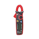 UNI-T UT210C Mini Digital Clamp Meter, Auto Ranging TRMS Backlit VFC NCV Meter, AC/DC Current Voltage Frequency Resistance Capacitance Diode Tester with Test Leads Zip Bag