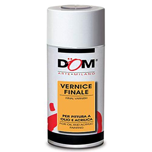 Bomboletta Vernice Finale Fissativo Spray DOM 627 Effetto Lucido