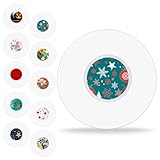 Kuruyo 20 Stück Freestyle Libre 3 sensor Pflaster Wasserfeste Christmas Stickers, Haut-freundlich & Fixierpflaster für,15 Tage Klebekraft Mit Loch