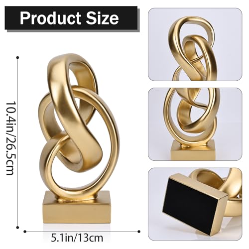Estatua abstracta nudo dorado decoración geométrica miniatura 6