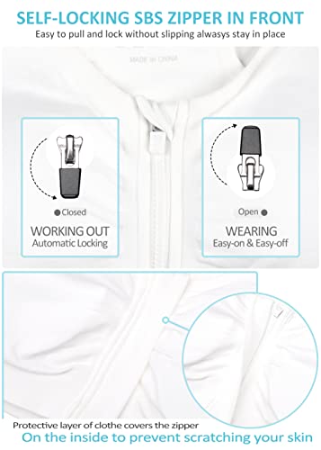 Women's Zip Front Sports Bra Wireless Post-Surgery Bra Padded Surgical Bra Racerback Workout Bras Active Yoga Sports Bras Mastectomy Bras For Women (Large, Black-Flesh-White) #TOP7